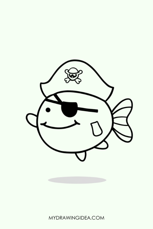 Cheerful Coral Fish Drawing ideas