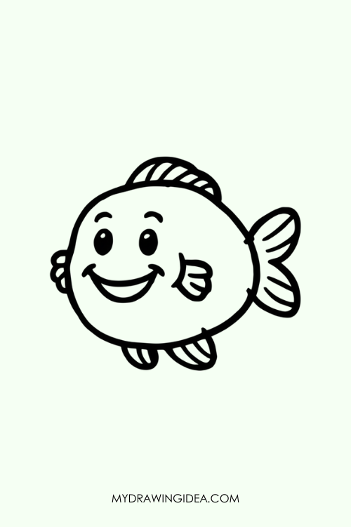 Cosmic Coral Fish Drawing ideas