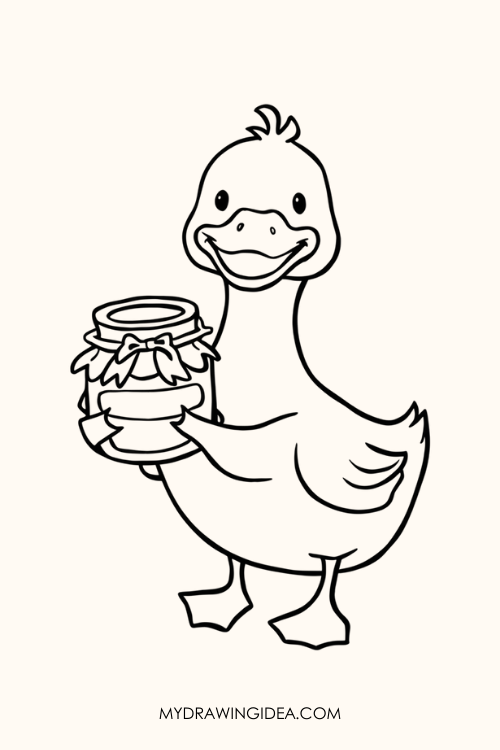 Duck with Jam Jar