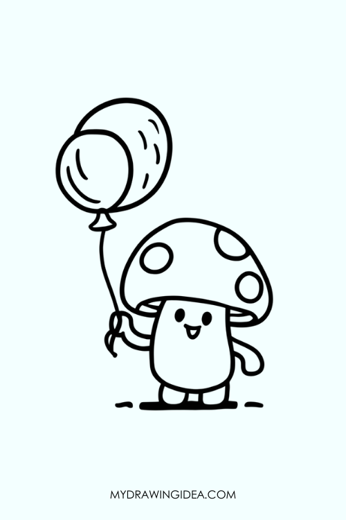 Happy Mushroom Balloon