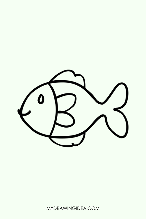 Hipster Reef Fish Drawing ideas