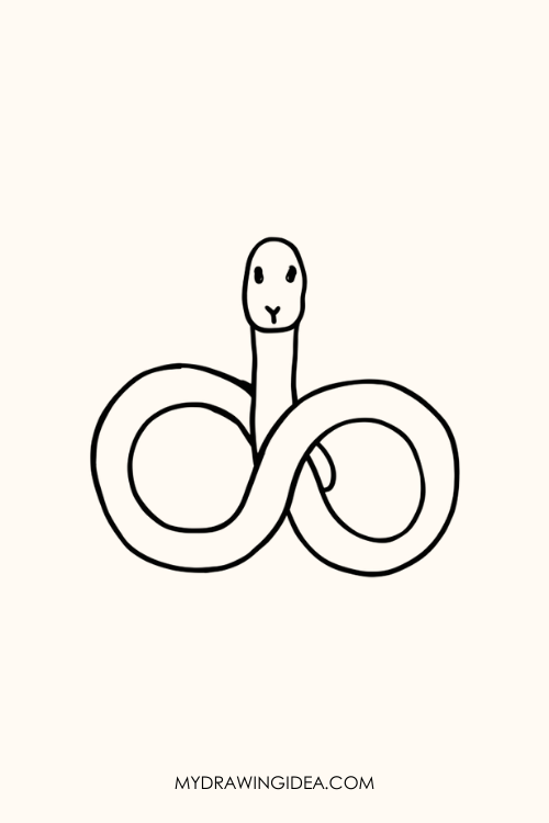 Infinity Snake Drawing idea