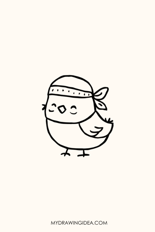 Ninja Bird Drawing ideas