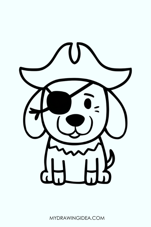 Pirate Dog Adventure Drawing ideas