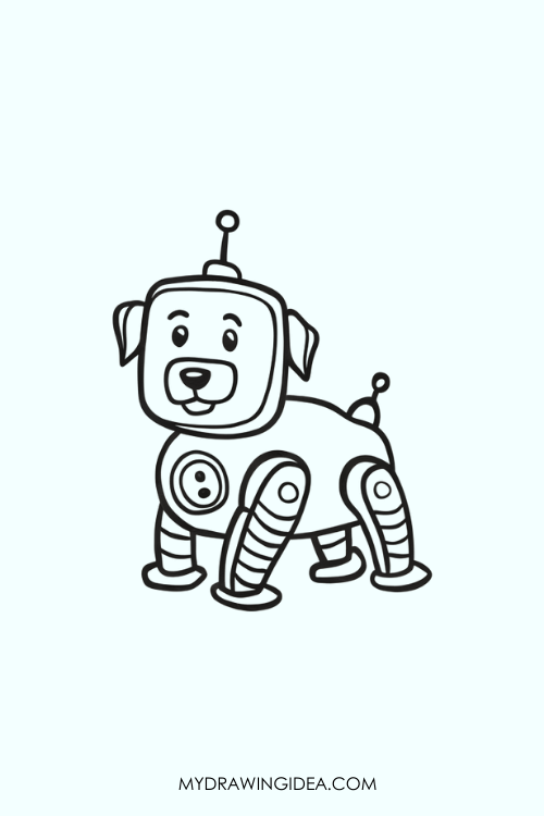 Robotic Dog Drawing ideas