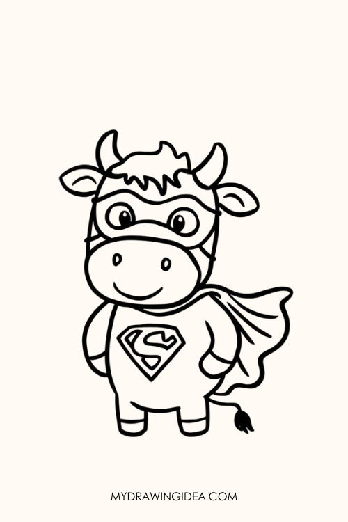 Superhero Cow in Cape