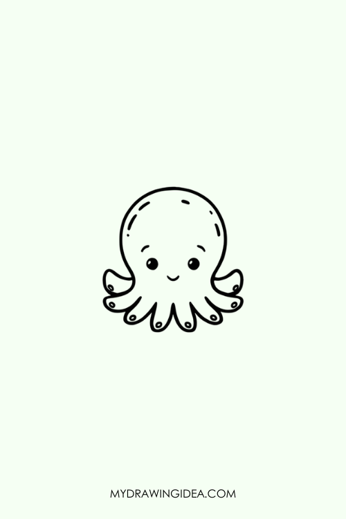 Tiny Octopus Drawing idea