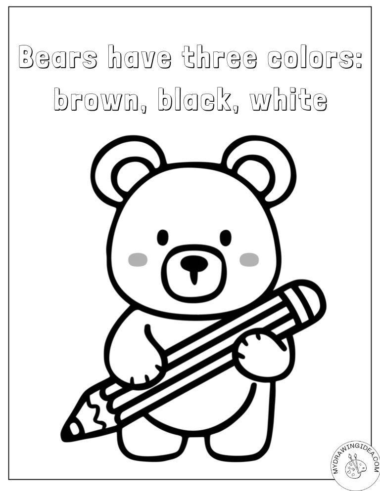 Happy Bear Coloring Time - Pooh Bear Coloring Pages