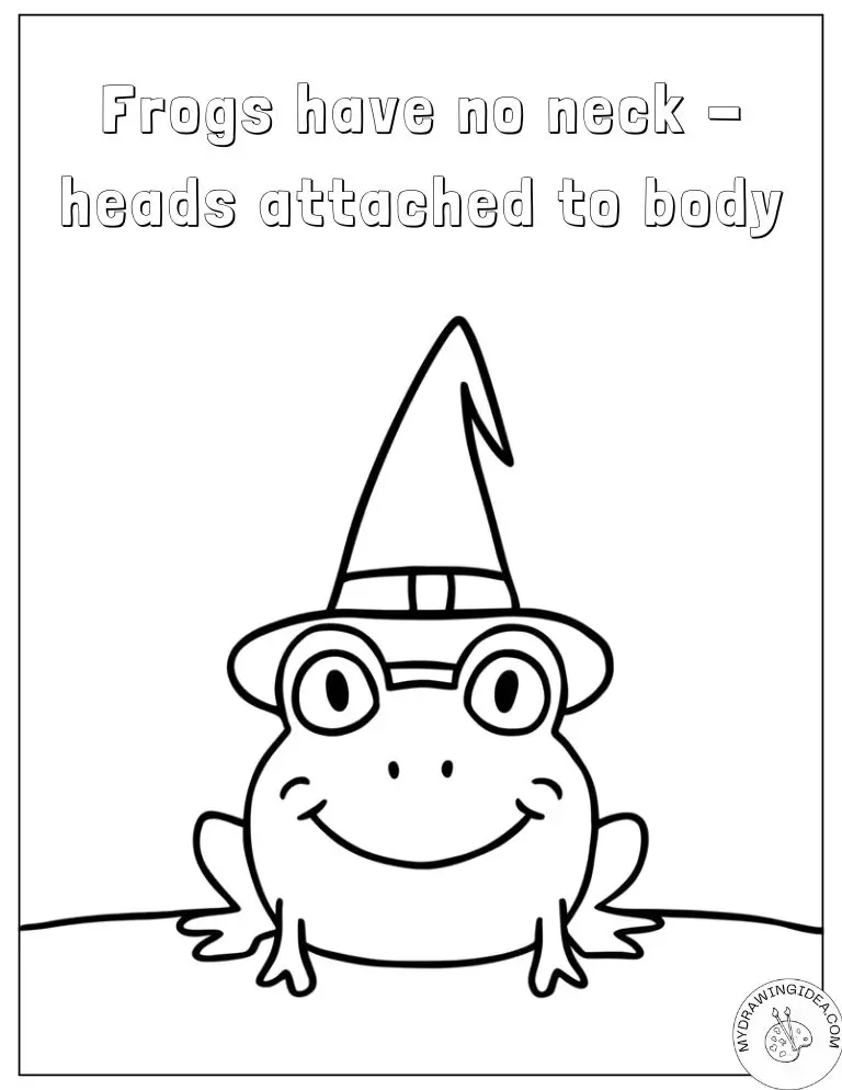 Smiling Frog in Party Hat – Frog Printable Pictures